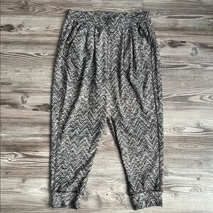 Free People High Waisted Knit Joggers Harlow Harem Multicolored Size M